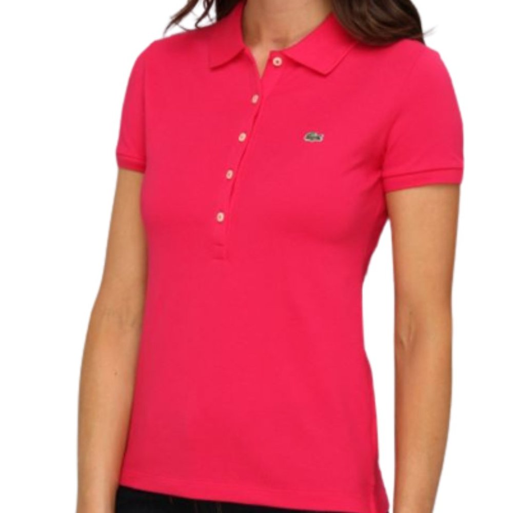 Lacoste Pique Stretch Top Sz 40 (8)
